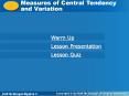 Measures of Central Tendency and Variation PowerPoint PPT Presentation