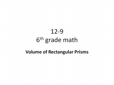 12-9 6th grade math