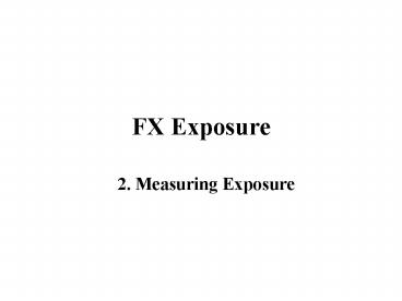 FX Exposure