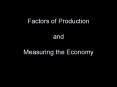 Factors of Production and Measuring the Economy PowerPoint PPT Presentation