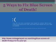 5 Ways to Fix Blue Screen of Death!