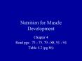 Nutrition for Muscle Development PowerPoint PPT Presentation