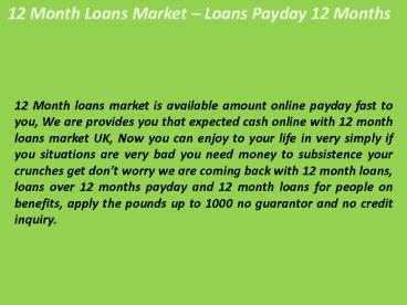 3 month Payday Loans – 12 month loans online