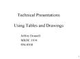 Technical Presentations  Using Tables and Drawings PowerPoint PPT Presentation