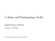 Volume and Participating Media