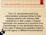 Zofran Birth Defects Lawsuit Information (1)