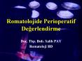Romatolojide Perioperatif Degerlendirme PowerPoint PPT Presentation