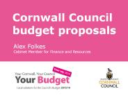 Cornwall Council budget proposals