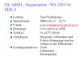 VK ABWL: Organisation - WS 2003/04 TEIL I PowerPoint PPT Presentation