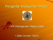Pengantar Manajemen Media