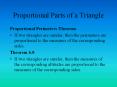 Proportional Parts of a Triangle PowerPoint PPT Presentation