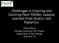 Challenges in Creating and Curating Plant PGDBs: Lessons Learned from AraCyc and PoplarCyc PowerPoint PPT Presentation