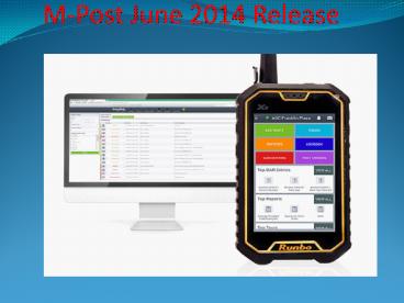 M-Post June 2014 Release