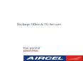Online Mobile Recharge and 3G Offers with Aircel PowerPoint PPT Presentation