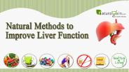 Natural methods to improve liver function