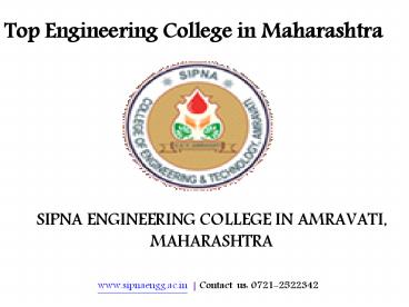 Top Engineering College in Maharashtra