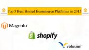 Best Ecommerce Platforms for online Business development in 2015