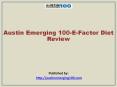 Austin Emerging 100-E-Factor Diet Review PowerPoint PPT Presentation