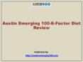 Austin Emerging 100-E-Factor Diet Review (1) PowerPoint PPT Presentation