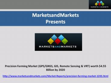 Precision Farming Market by Technology & Components