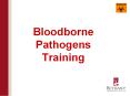 Bloodborne Pathogens Training PowerPoint PPT Presentation
