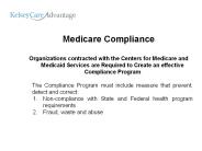 Medicare Compliance
