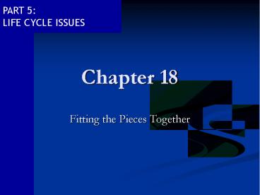 Fitting the Pieces Together