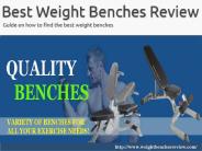 Weight benches review