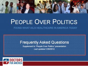 Fixing what ails healthcare in America today