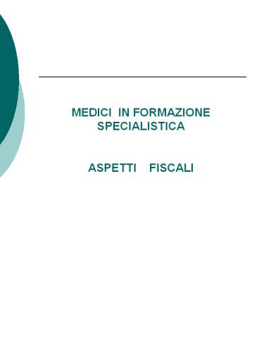 Medici in formazione specialistica