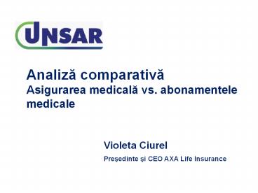 10 ani de activitate UNSAR