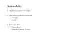 Sustainability PowerPoint PPT Presentation