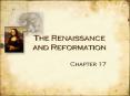The Renaissance and Reformation PowerPoint PPT Presentation