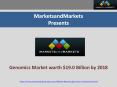 Genomics Market worth $19.0 Billion by 2018 PowerPoint PPT Presentation