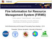 Fire Information for Resource Management System (FIRMS)