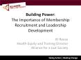 Building Power: The Importance of Membership Recruitment and Leadership Development PowerPoint PPT Presentation