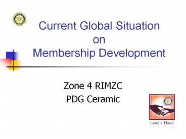 Current Global Situation on Membership Development