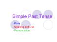 Simple Past Tense PowerPoint PPT Presentation