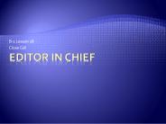 Editor In Chief
