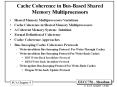 Cache Coherence in Bus-Based Shared Memory Multiprocessors PowerPoint PPT Presentation