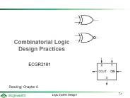 Combinatorial Logic Design Practices