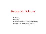 Sistemas de Ficheiros