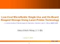 Low-Cost Microfluidic Single-Use and On-Board Reagent Storage Using Laser-Printer Technology PowerPoint PPT Presentation