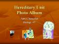 Hereditary Unit Photo Album PowerPoint PPT Presentation