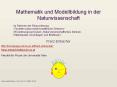 Mathematik und Modellbildung in der Naturwissenschaft PowerPoint PPT Presentation
