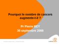 Pourquoi le nombre de cancers augmente-t-il ? PowerPoint PPT Presentation