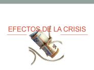 Efectos de la crisis