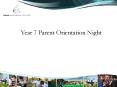 Year 7 Parent Orientation Night PowerPoint PPT Presentation