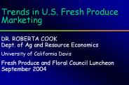 Trends in U.S. Fresh Produce Marketing