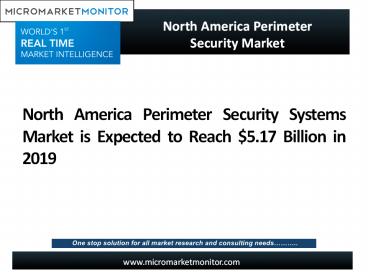 North America Perimeter Security Market